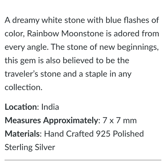 MADE in EARTH 🔥🔥 Rainbow Moonstone Drop Earrings - Picture 9 of 12